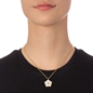 Bloom Bliss Yellow Gold Plated Small Motif Short Necklace-